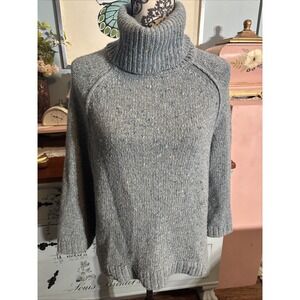 Leo And Sage Merino, Alpaca Wool Blend 3/4 Sleeve Sweater Sz Small.